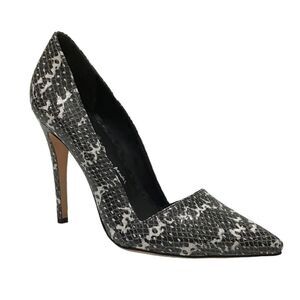 Alice + Olivia Dina Sundown Leather Snakeskin Pumps Size 9 1/2